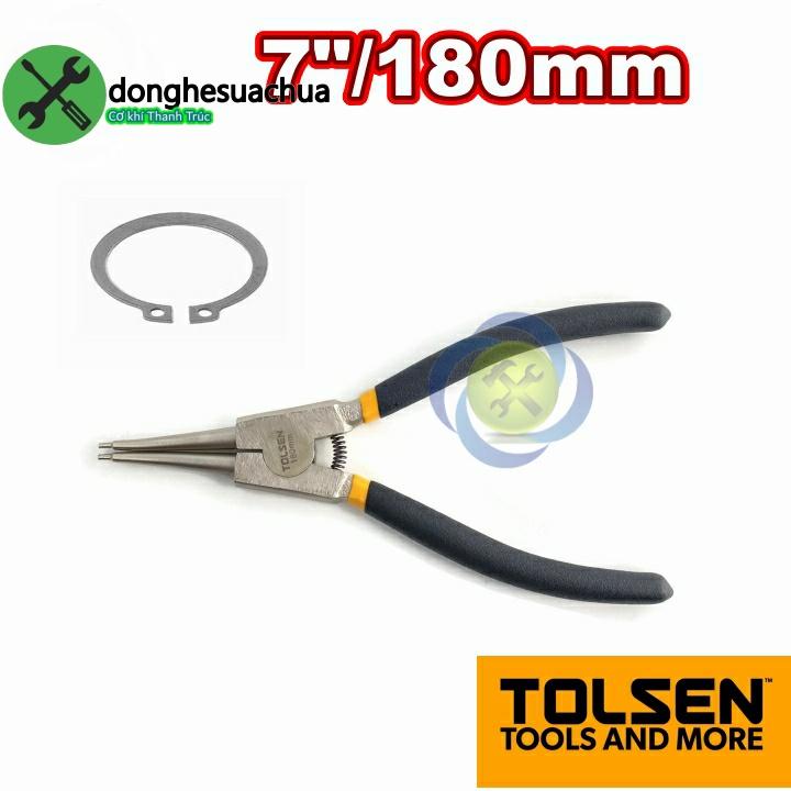 Kìm mở phe ngoài miệng thẳng Tolsen 10087 dài 180mm