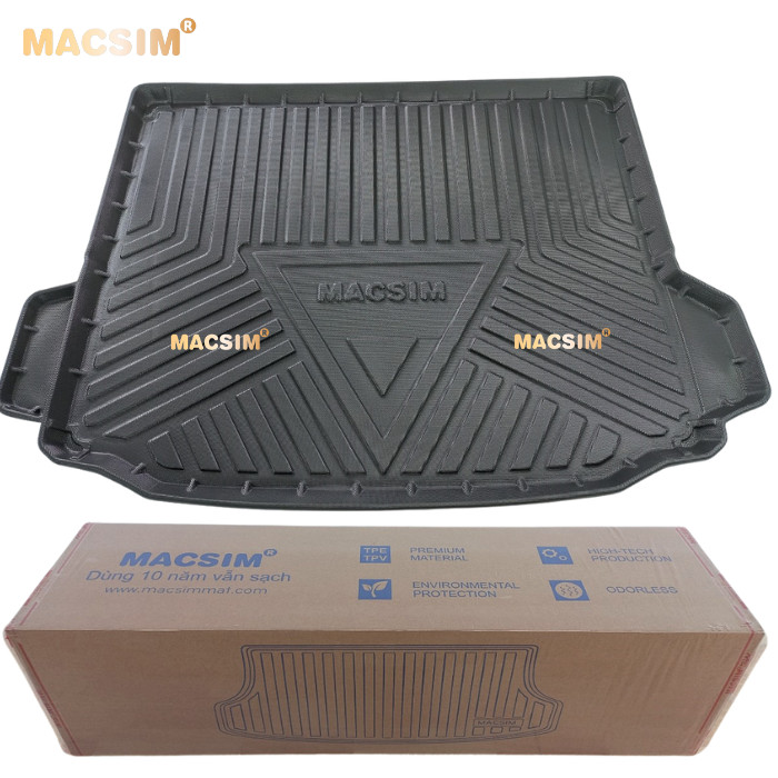 Lót cốp xe ô tô  BMW X3 2018-2022 chất liệu TPV thương hiệu Macsim màu đen
