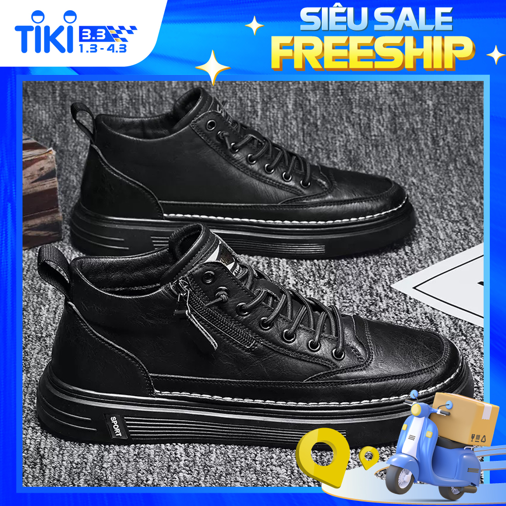 Giày Boots Martin nam plus Siêu Da Pu-Hàng Chất Lượng Cao- kiểu dáng thời trang và đẳng cấp
