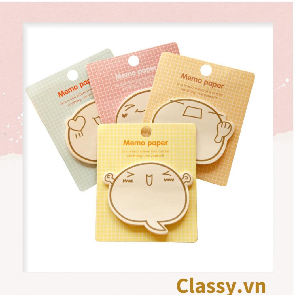 Giấy note, giấy ghi chú Classy hoạ tiết inbox me độc đáo nhiều màu pastel PK1416