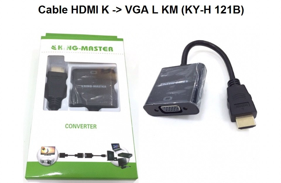 Cáp HDMI K ra VGA L KM (KY-H 121B)