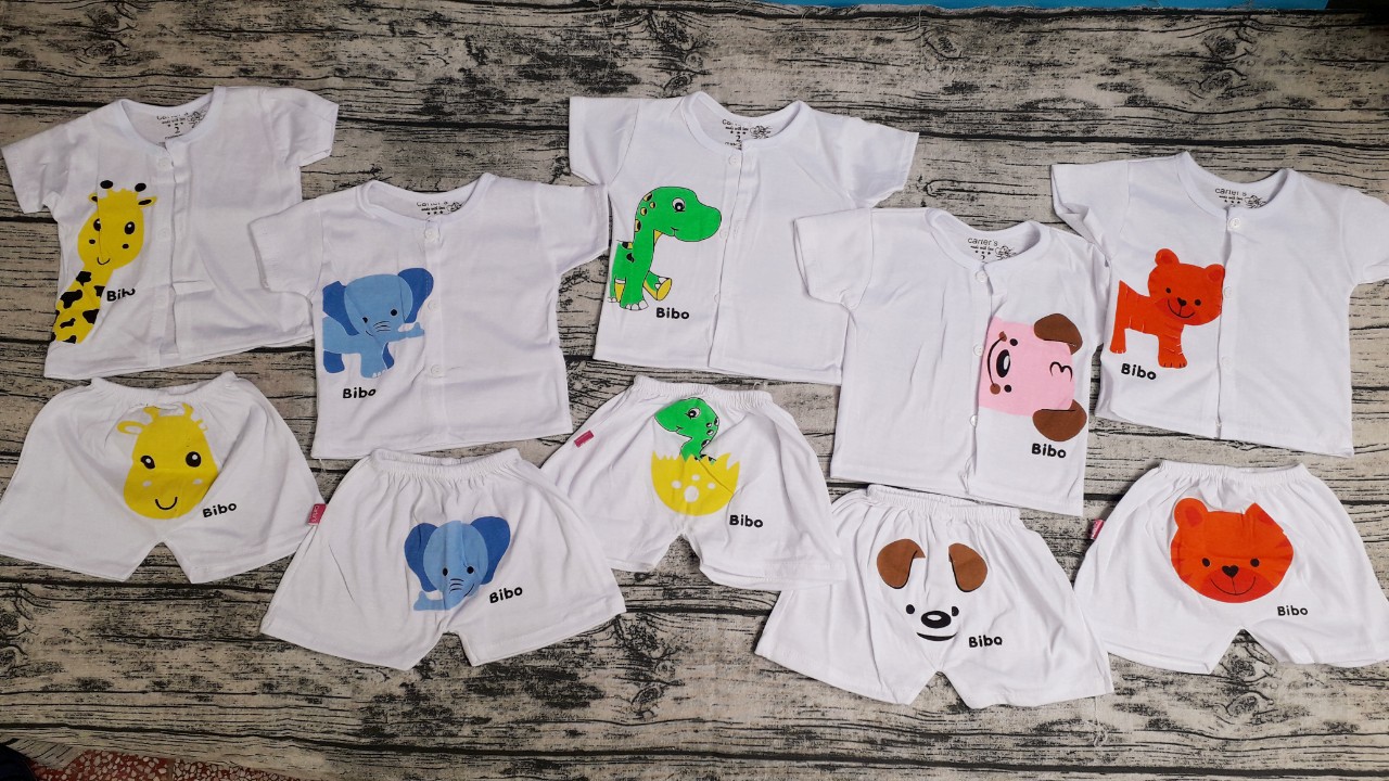 Set 5 bộ quần áo cộc tay carter cotton nhiều mẫu mặc cực mát, hình cực yêu cho bé(hình ngẫu nhiên)