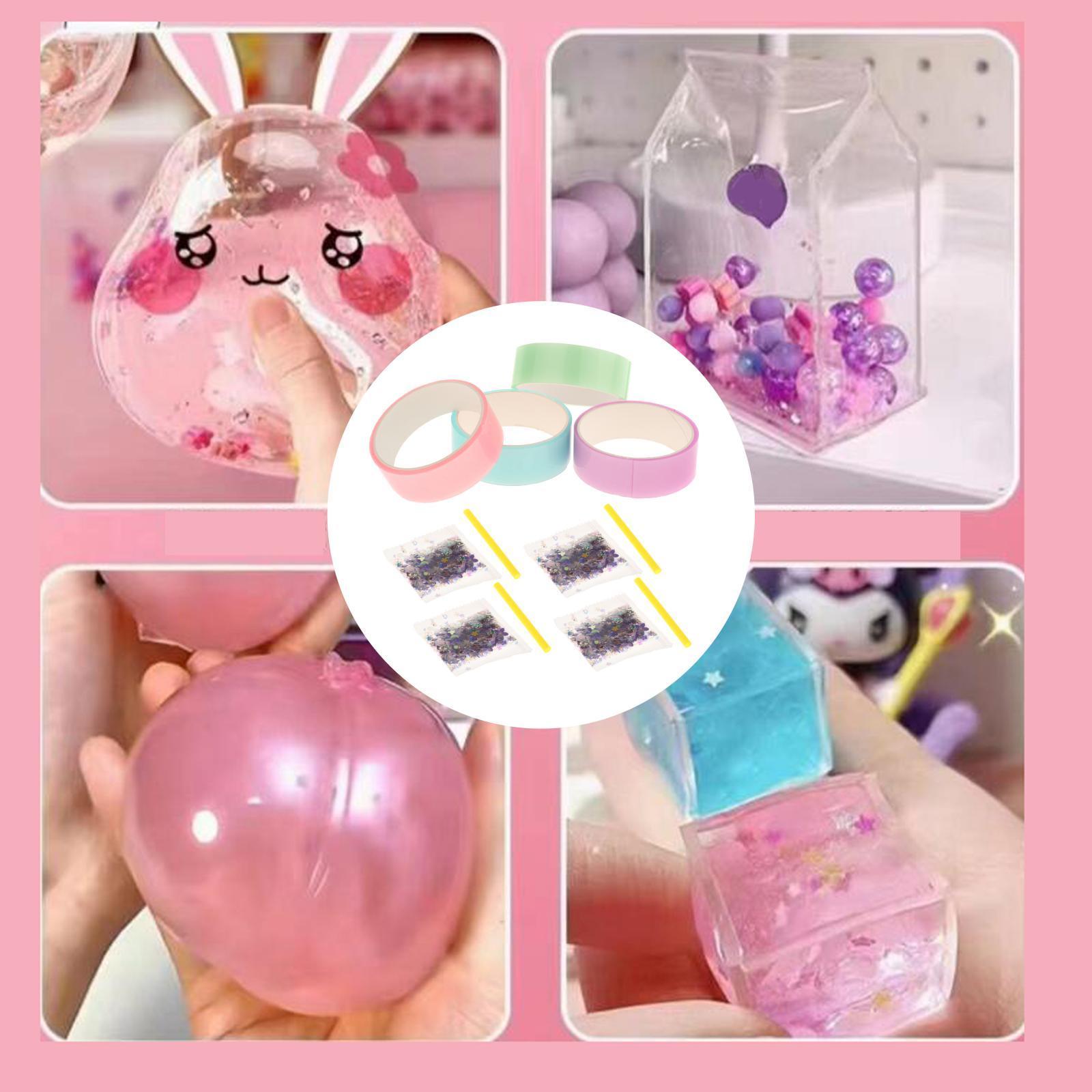 4 Pieces Sticky Tape for Kids Adults Pinch Toy Classroom DIY Craft