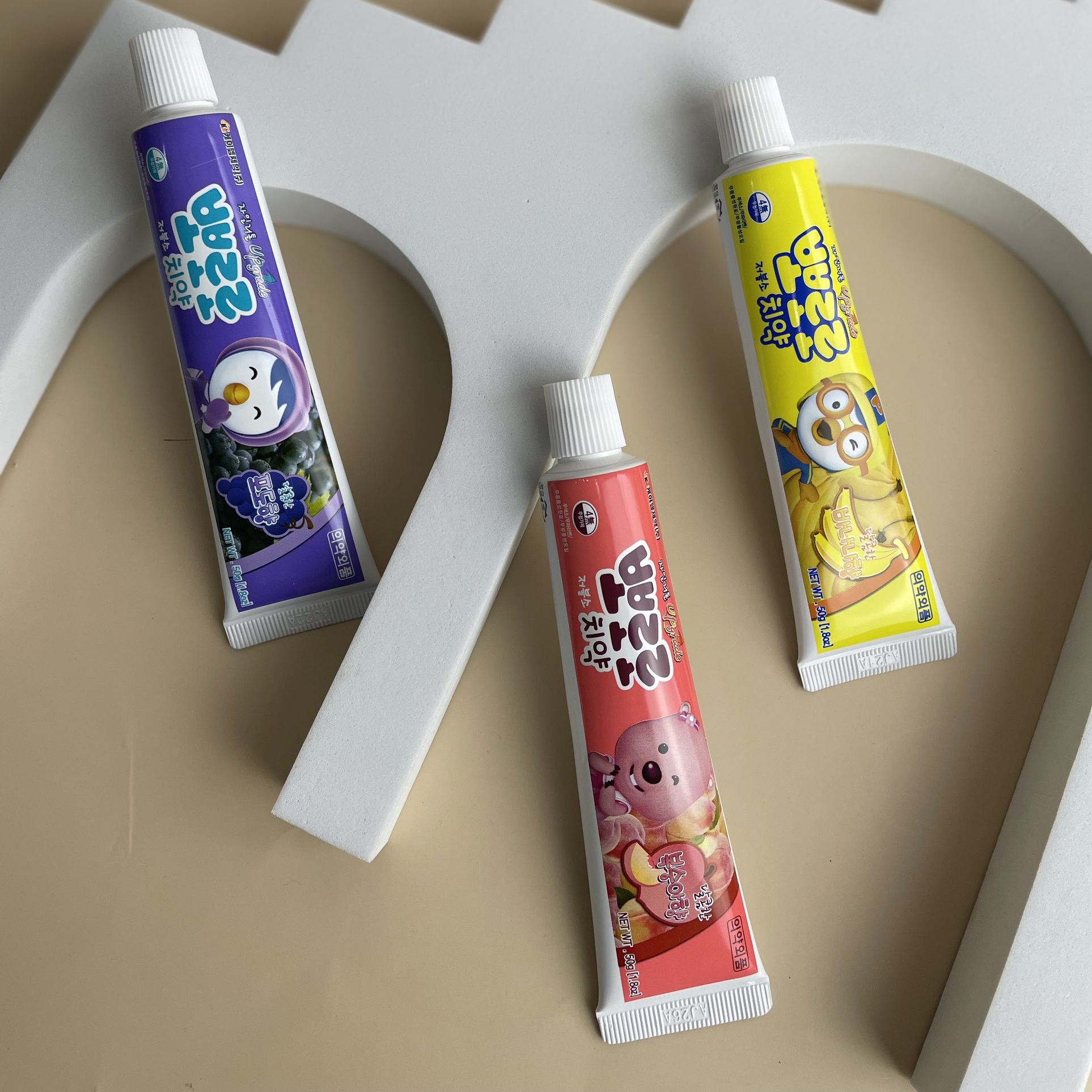Kem đánh răng Pororo có thể nuốt được cho bé từ 3 tuổi - vị Đào 50g