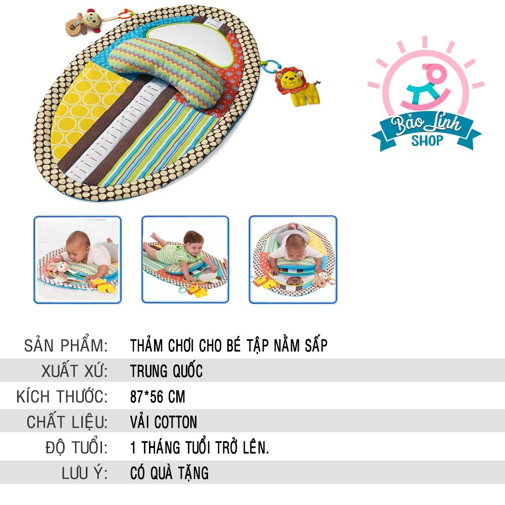 Đồ chơi cho trẻ sơ sinh - Thảm chơi tập nằm sấp - Tummy Time giúp bé cứng cổ, phát triển cơ tay, nhanh biết trườn bò