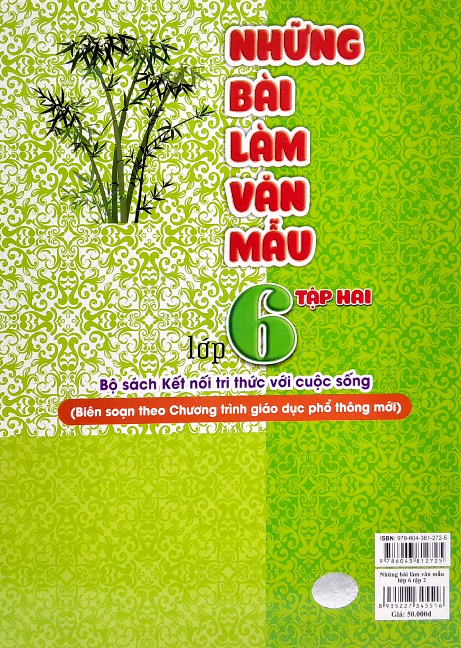 Những Bài Làm Văn Mẫu Lớp 6 - Tập 2 (Kết Nối Tri Thức Với Cuộc Sống)