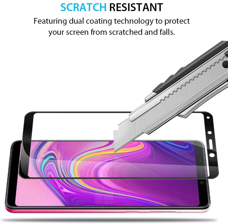 Miếng dán kính cường lực full màn hình 111D cho Samsung Galaxy A9 2018 hiệu HOTCASE (siêu mỏng chỉ 0.3mm, độ trong tuyệt đối, bo cong bảo vệ viền, độ cứng 9H) - hàng nhập khẩu