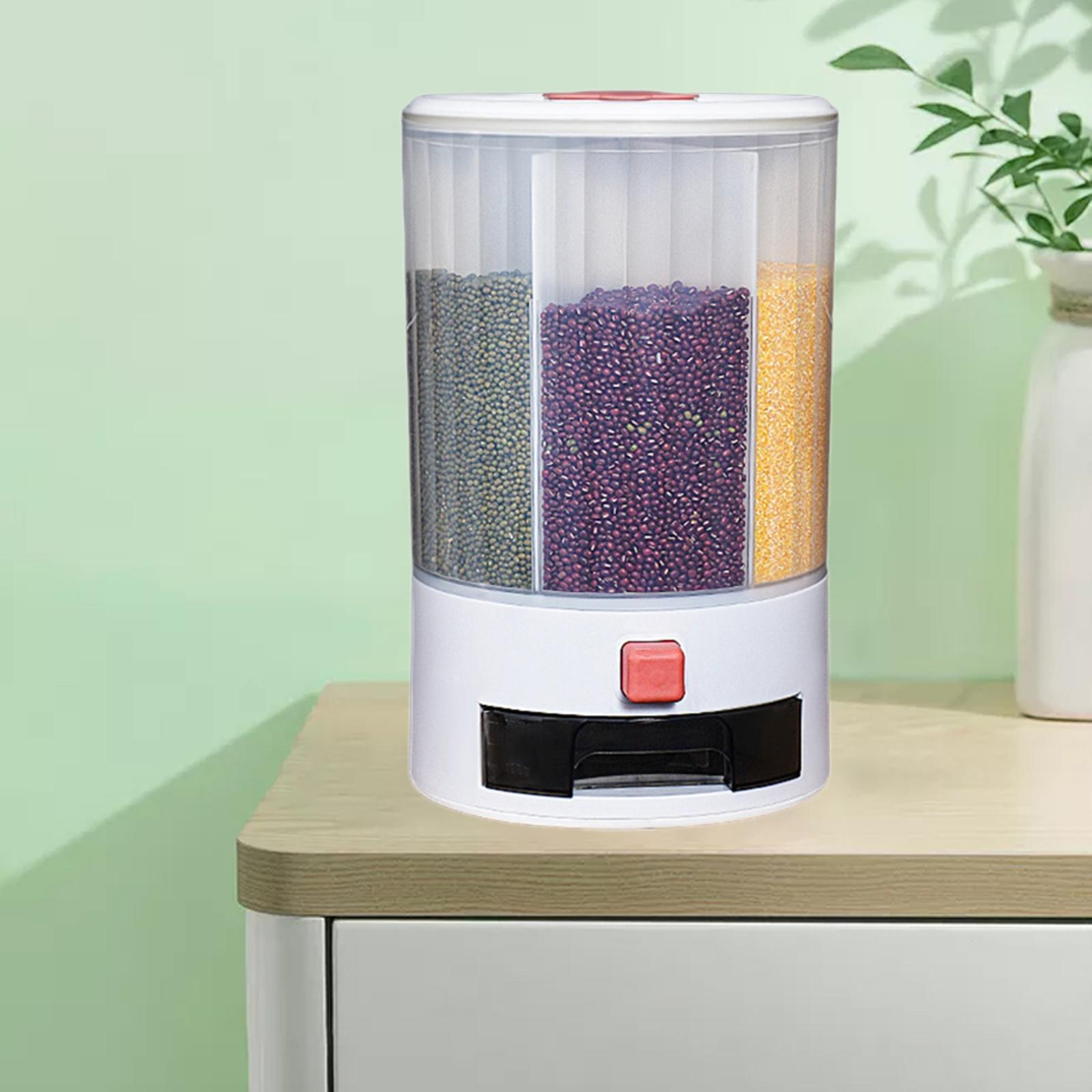 10KG Cereal Bucket Grain Dispenser Rice Dry Food Storage Organizer