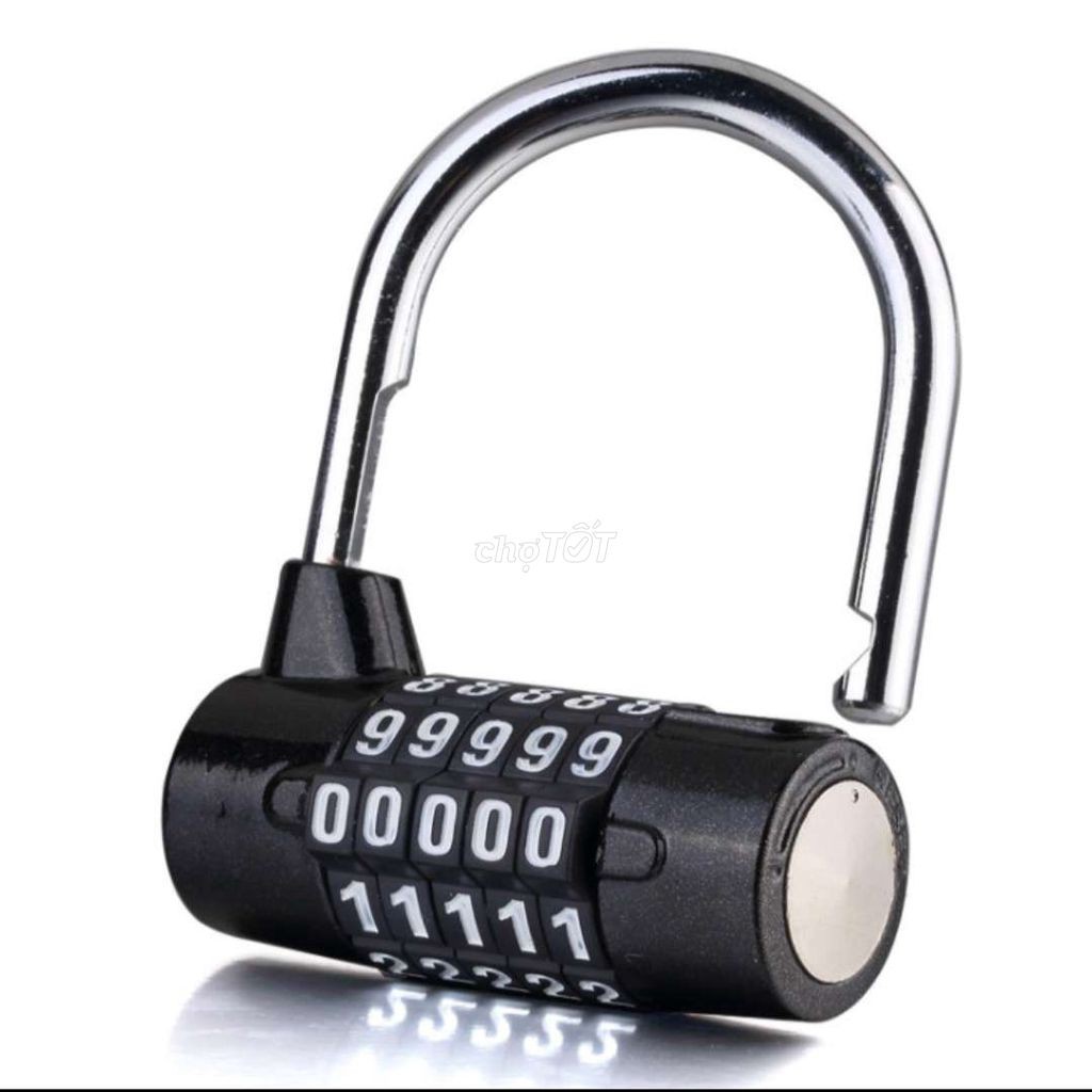 Ổ khóa 5 số cao cấp cọng khóa inox - HENRYSA