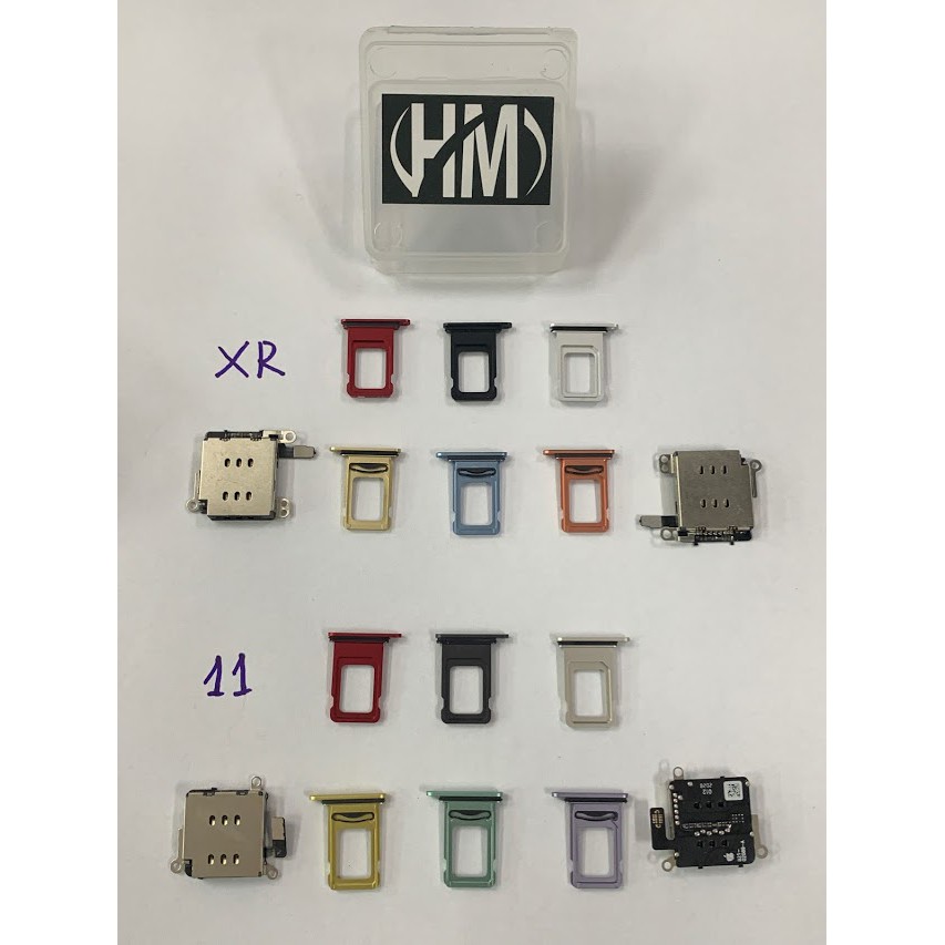 Combo độ 2 sim vật lý cho iPhone XR (ổ và khay 2 sim)