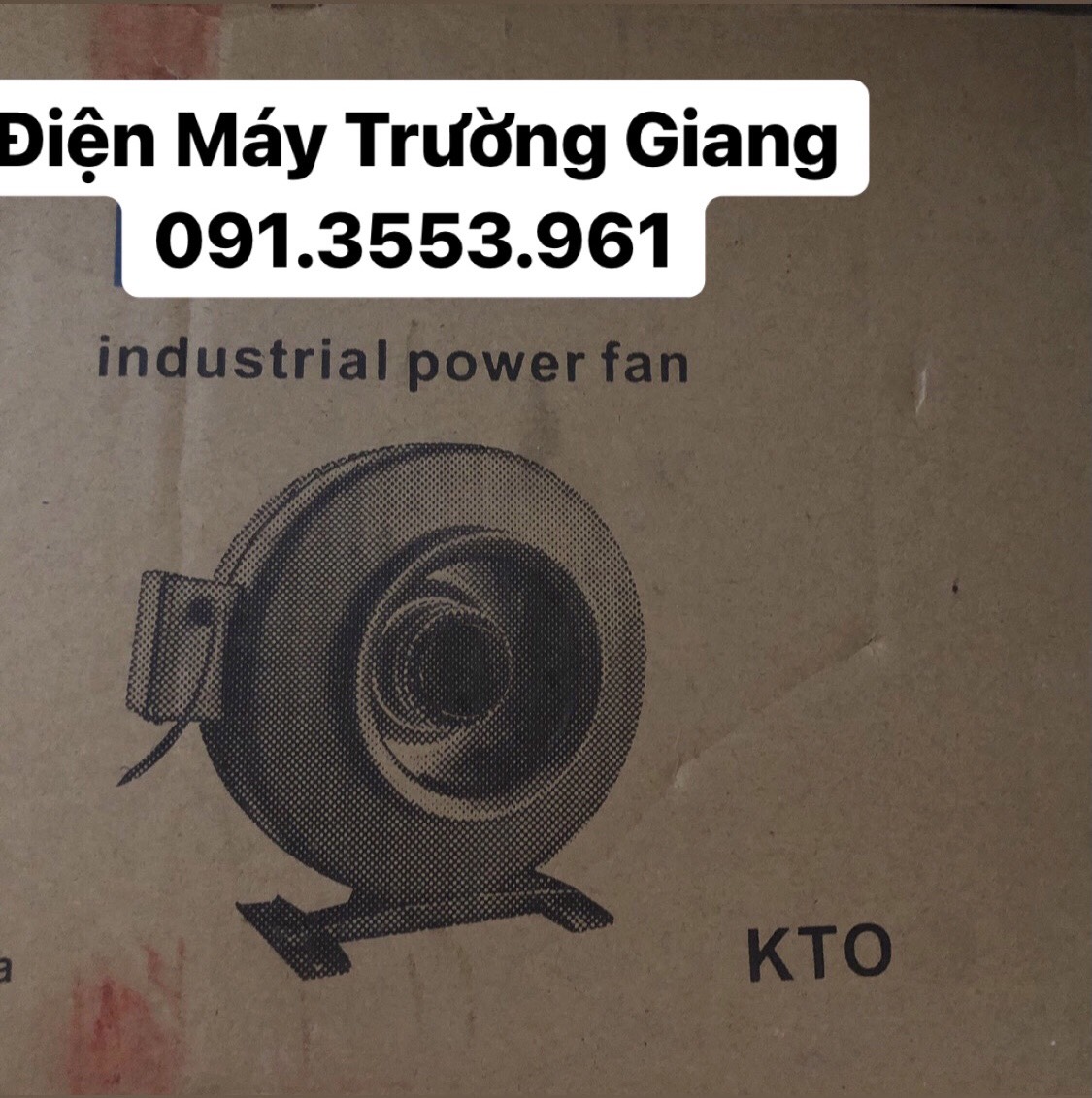 Quạt hút thông gió nối ống chính hãng KTO phi 200mm  -  Quạt nối ống chất liệu sắt siêu bền bỉ, êm ái