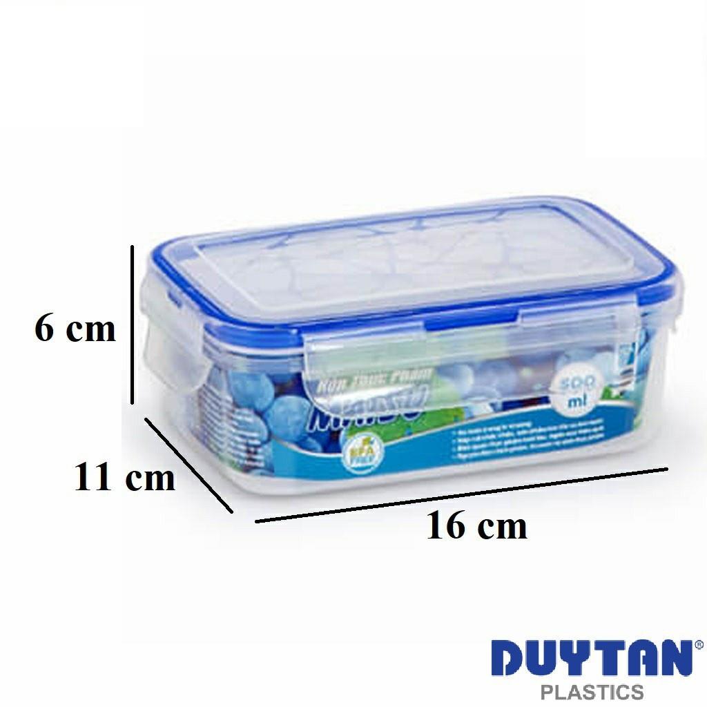 Hộp Nhựa Chữ Nhật Đựng Thực Phẩm Duy Tân Matsu dung tích 500ml