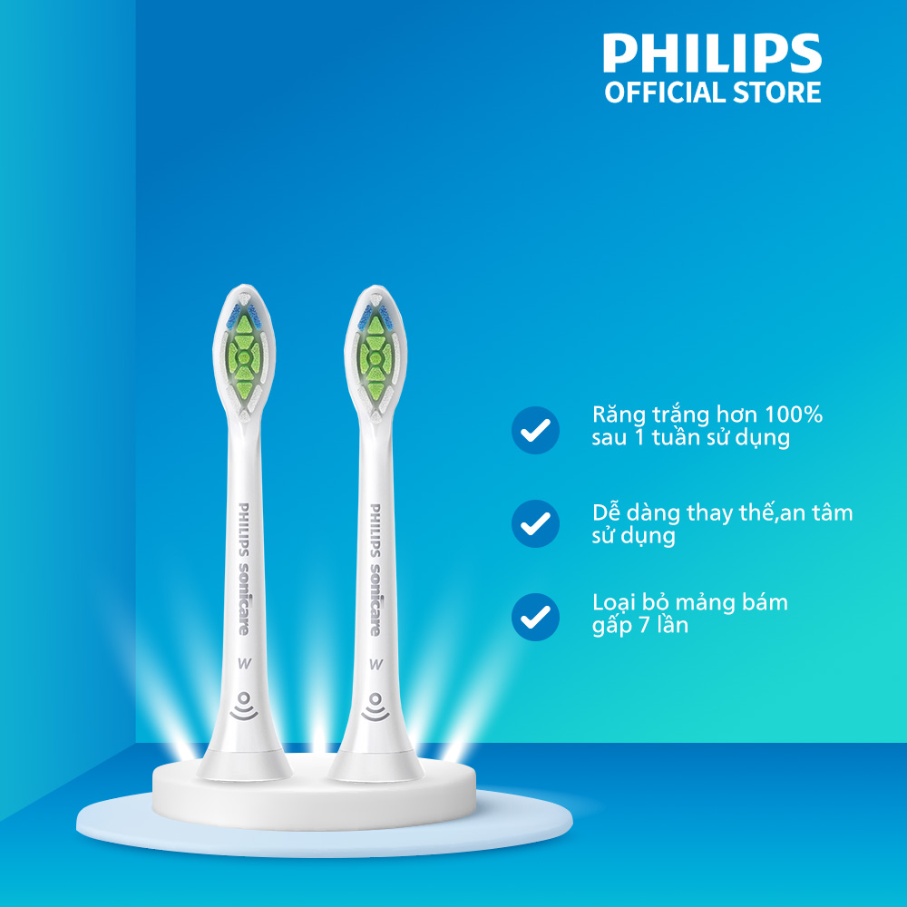 Đầu bàn chải điện sạch sâu, răng trắng  chính hãng Philips sonicare  HX6062: W2