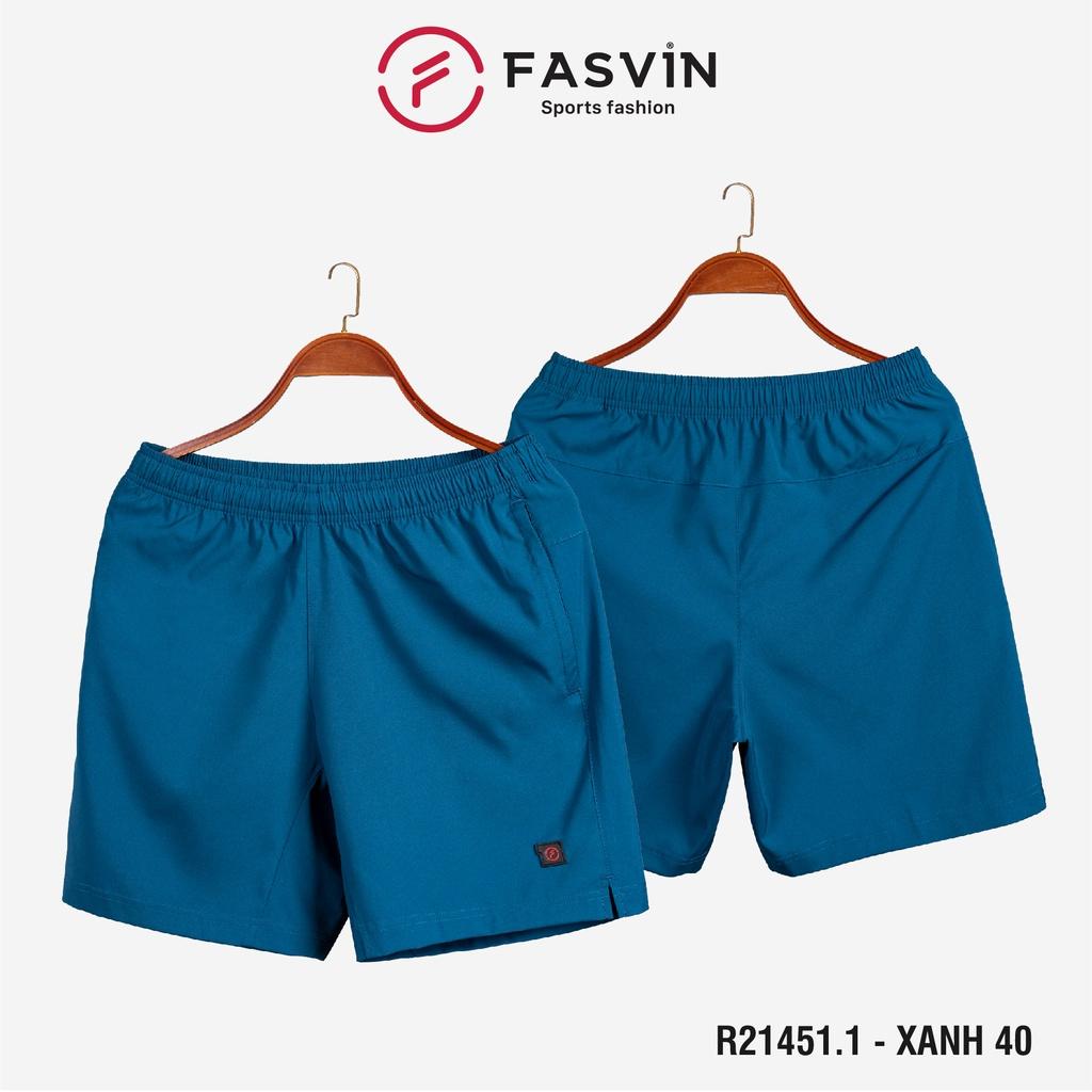 Quần đùi nam ngắn chạy bộ Fasvin R21451.HN vải Dù Gió nhẹ mát tiện dụng thể thao hay mặc nhà – Xanh 40.1 – Size 3  56 – 64kg