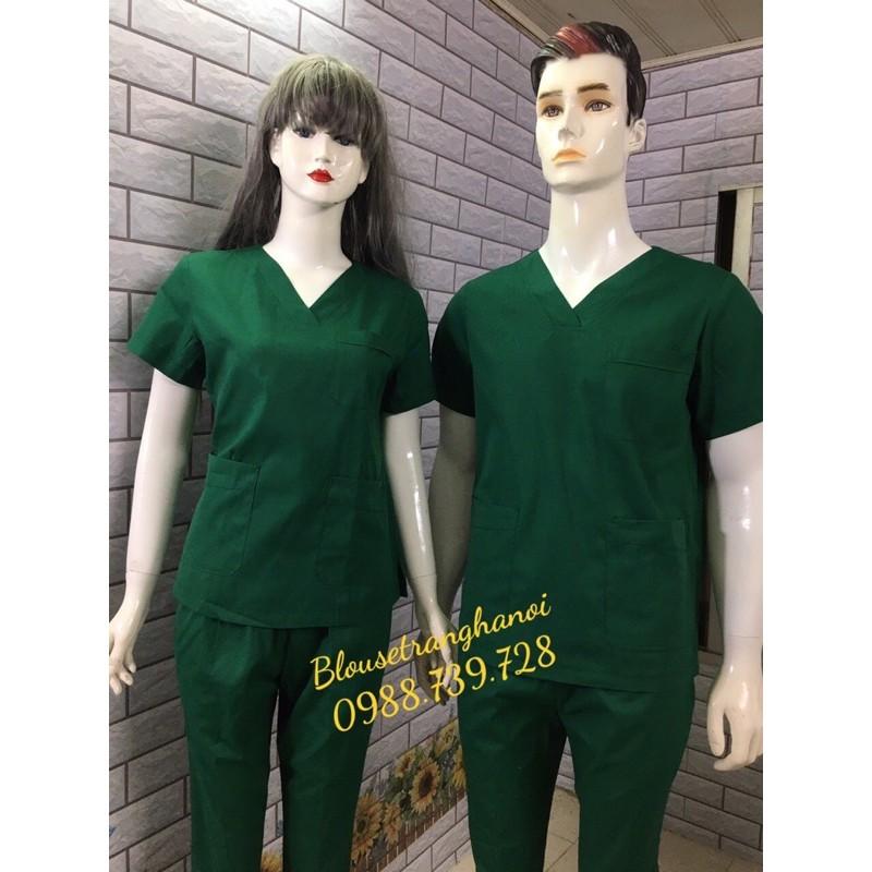 Bộ Scrubs cổ tim phòng mổ