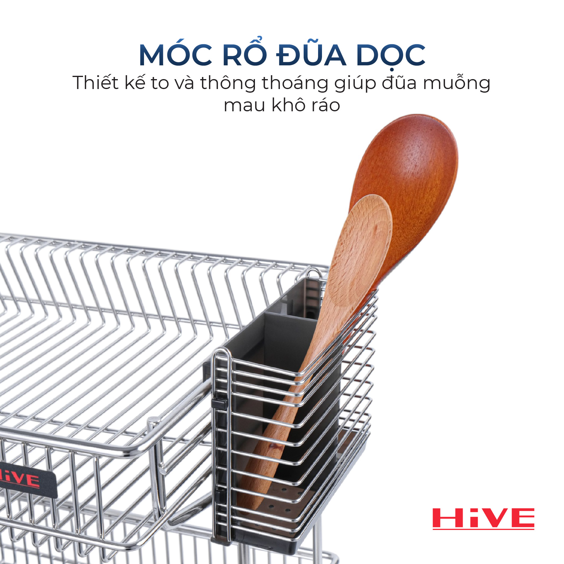 KỆ ÚP CHÉN BÁT PU HiVE BIG INOX 304