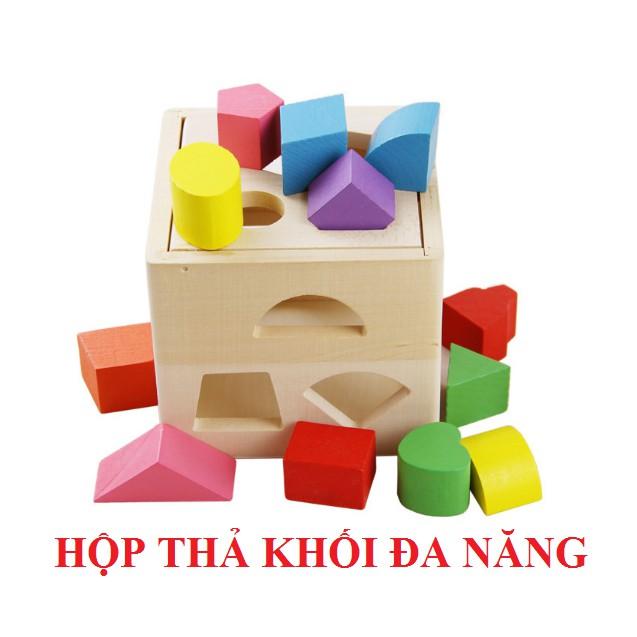 Đồ chơi hộp thả khối đa năng cho bé