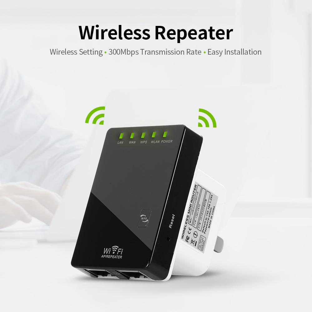 Bộ khuếch đại tín hiệu WiFi đa chức năng không dây Mini 300Mbps