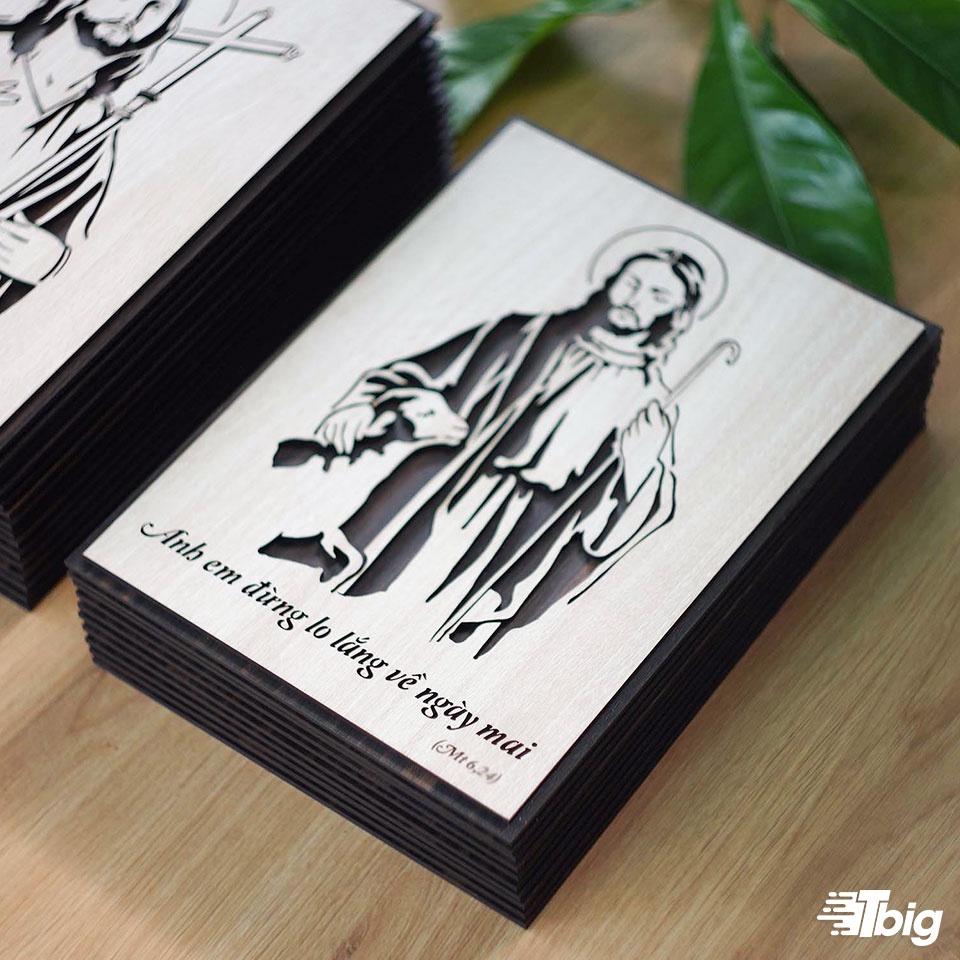 Tranh công giáo TBIG-CG007: Anh em đừng lo lắng về ngày mai 20x27cm