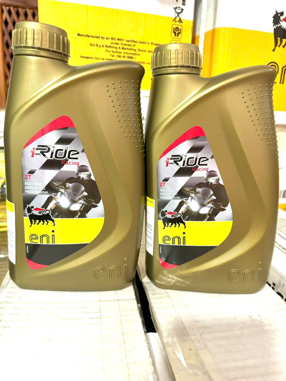 (HCM) Nhớt 2 thì Eni I Ride Racing 2T, nhập khẩu Ý
