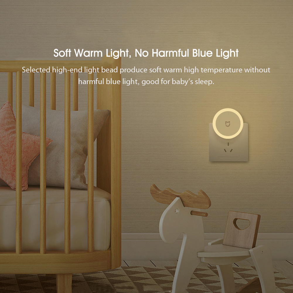Set 3 Đèn Ngủ Cắm Điện Xiaomi Mijia MJYD04YL Cảm Biến Ban Đêm & Tiết Kiệm Năng Lượng