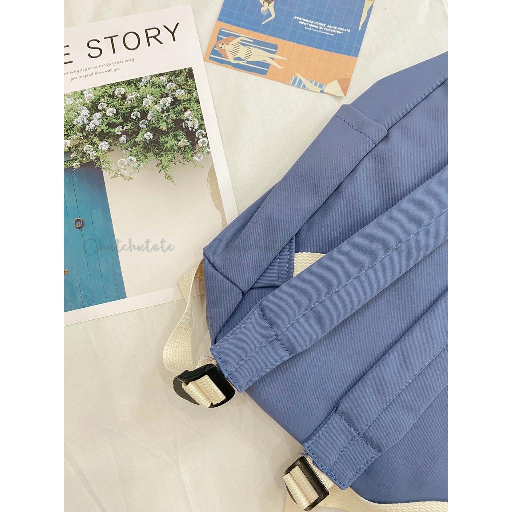 BL85-86/Balo Ulzzang nhiều ngăn đựng laptop 14inch tiện lợi đi học - tặng Sticker Cute Đính Kèm