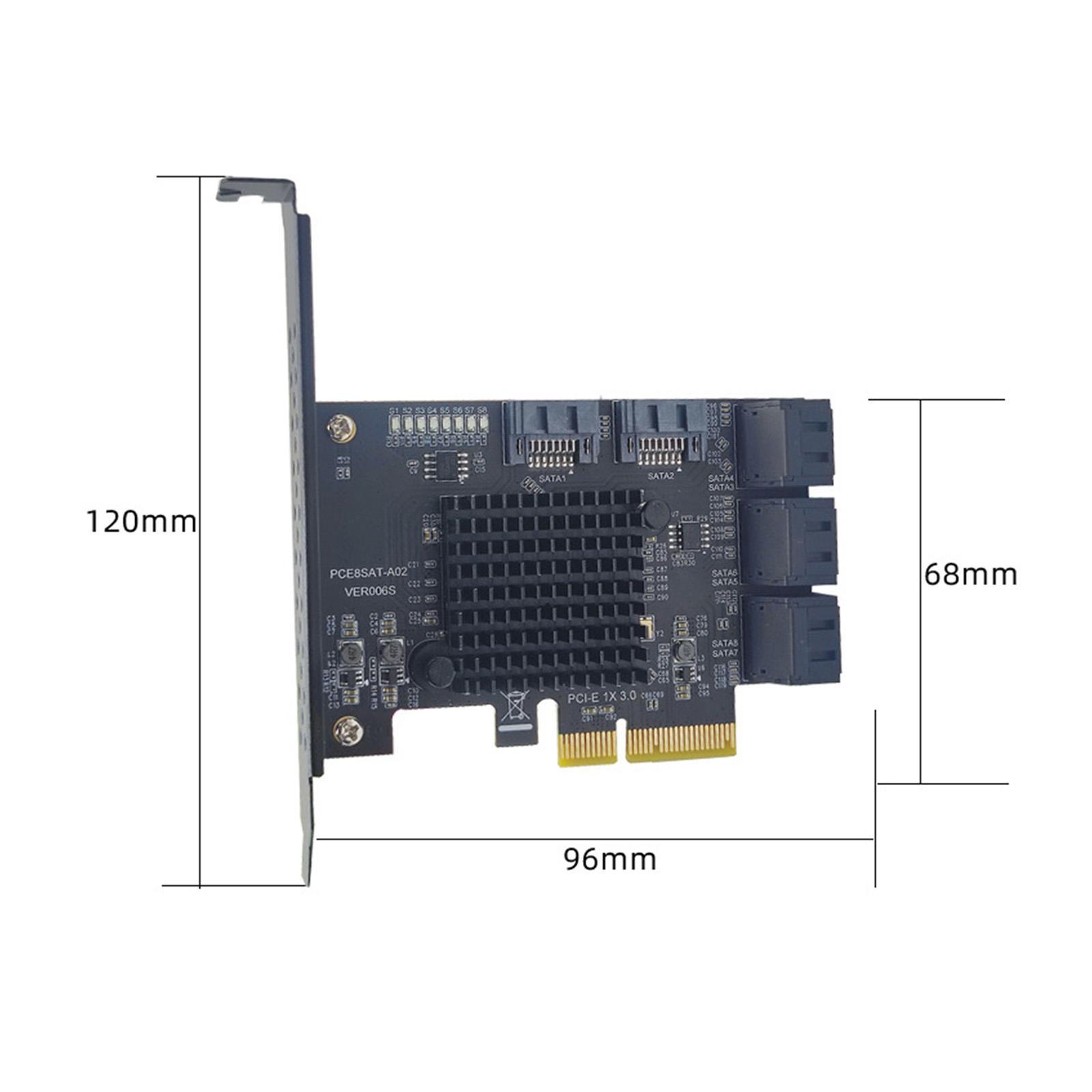 SATA3.0 Expansion Card Replacement Accessory PCB 4x 8x 16x Interface for SSD