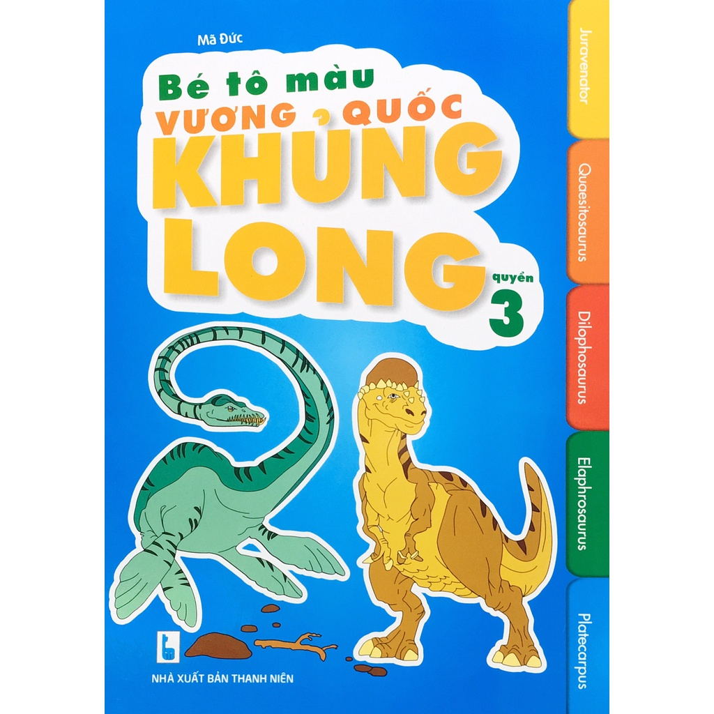 Sách - Combo 5 cuốn Bé Tô Màu Vương Quốc Khủng Long - ndbooks