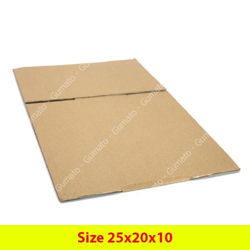 Hộp giấy, thùng carton size 25x20x10 giấy carton gói hàng Everest