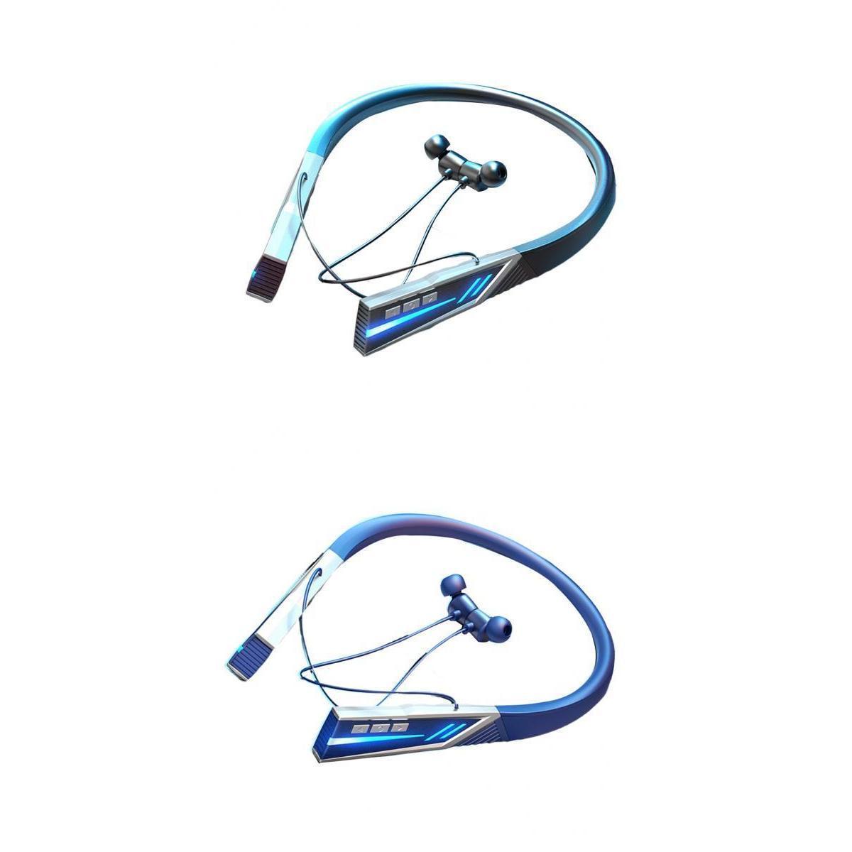 2Pcs Hanging Neck Headphone BT 5.2 Transmission Waterproof for Swimming