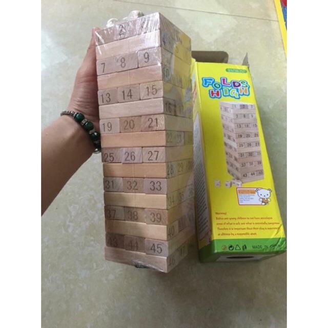Đồ Chơi Rút Gỗ Cho Bé 54 Thanh - 48 Thanh Size to