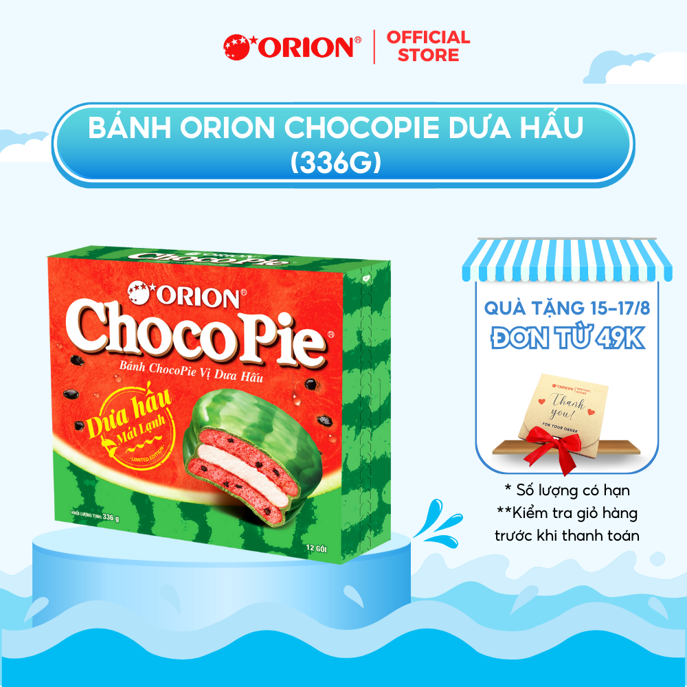 Bánh Orion ChocoPie Dưa Hấu ORION 372g
