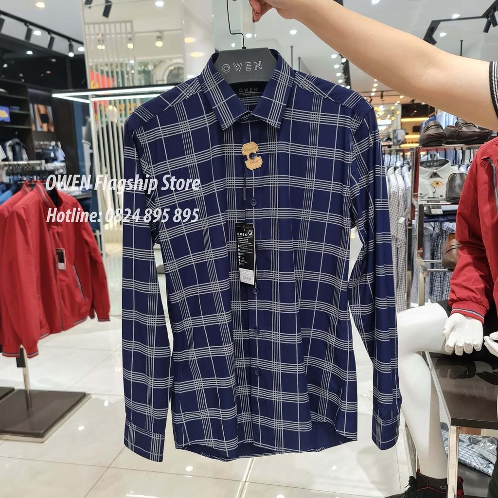 OWEN - Áo sơ mi nam dài tay dáng REGULAR sợi Tre - Mã AR23381D