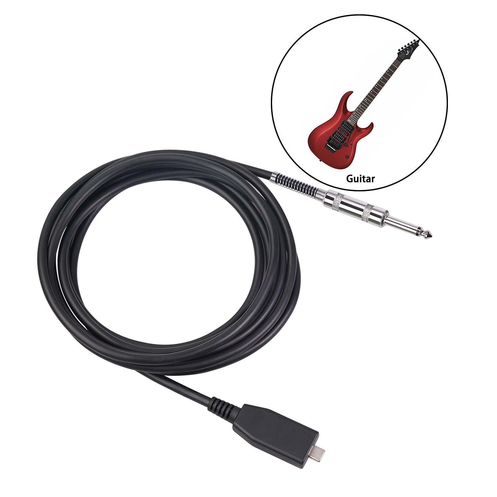 Type-C 6.35mm Cable Adapter  Plug and Play Low Noise High Fidelity 2m