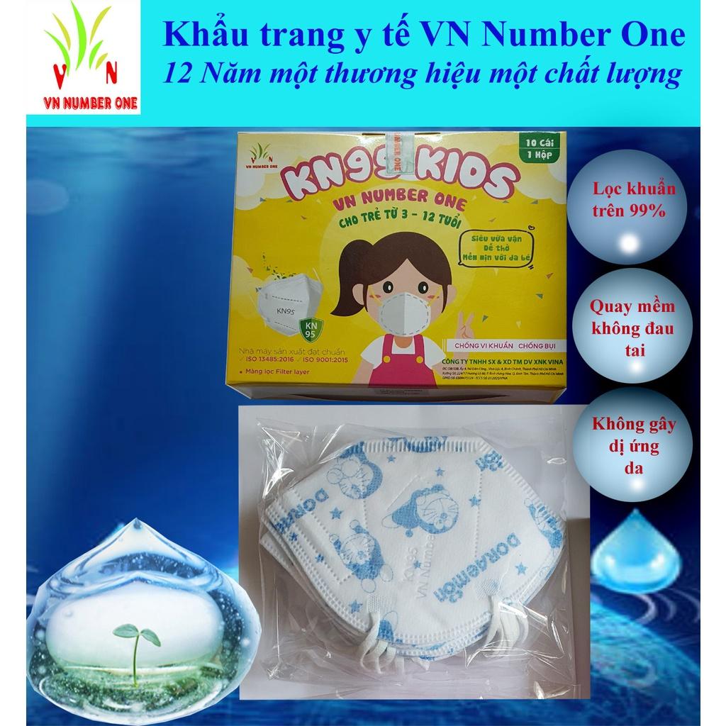 Khẩu Trang Y Tế VN95 Trẻ Em VN NUMBER ONE Combo 5 Hộp (Hộp 10 Cái), Sản phẩm đạt chứng nhận CE Châu Âu