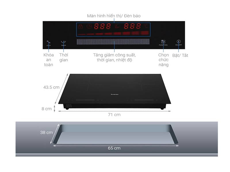 Bếp điện từ hồng ngoại Junger CEJ-203- Hàng chính hãng