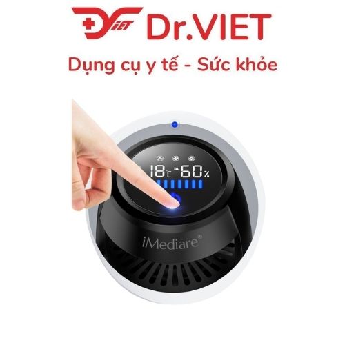 Máy lọc không khí ô tô iMedicare iAP-3A Hàng chính hãng có bảo hành, tặng kèm 1 bộ lọc không khí