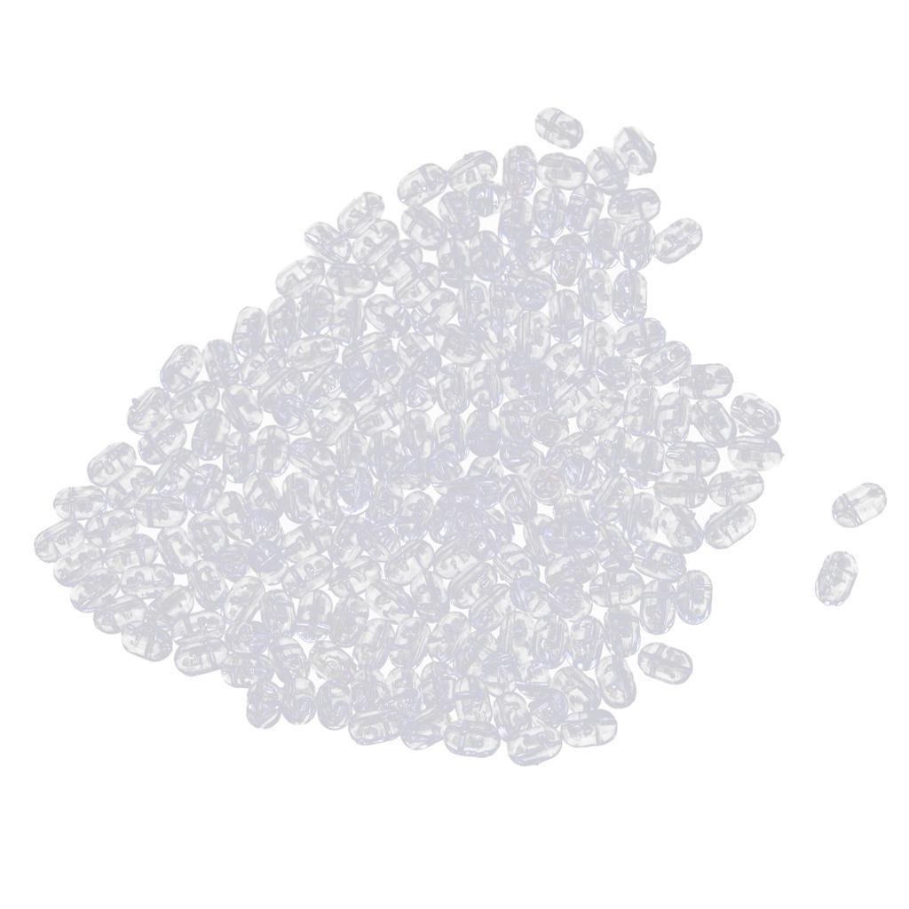 200pcs Oval Fishing Beads Carp Sea Fishing Rig Beads Hook Line Connector