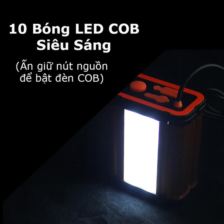 Đèn pin đội đầu siêu sáng chiếu xa 500m bình rời, pin trâu 10000mAh có cổng USB kiêm sạc dự phòng, đèn COB phụ đa năng DT-H28