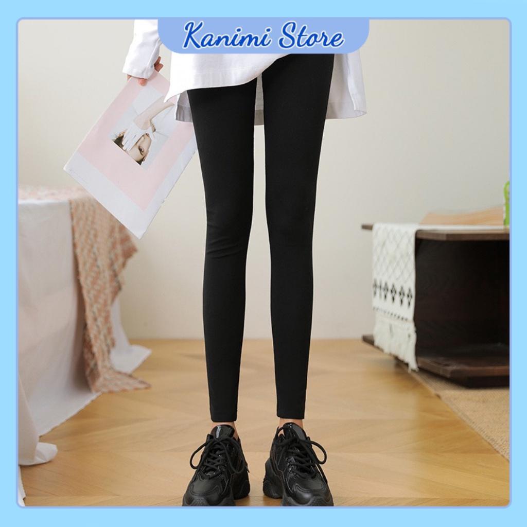 Quần Legging dài nữ - legging mỏng ôm giữ nhiệt mùa đông Kanimi