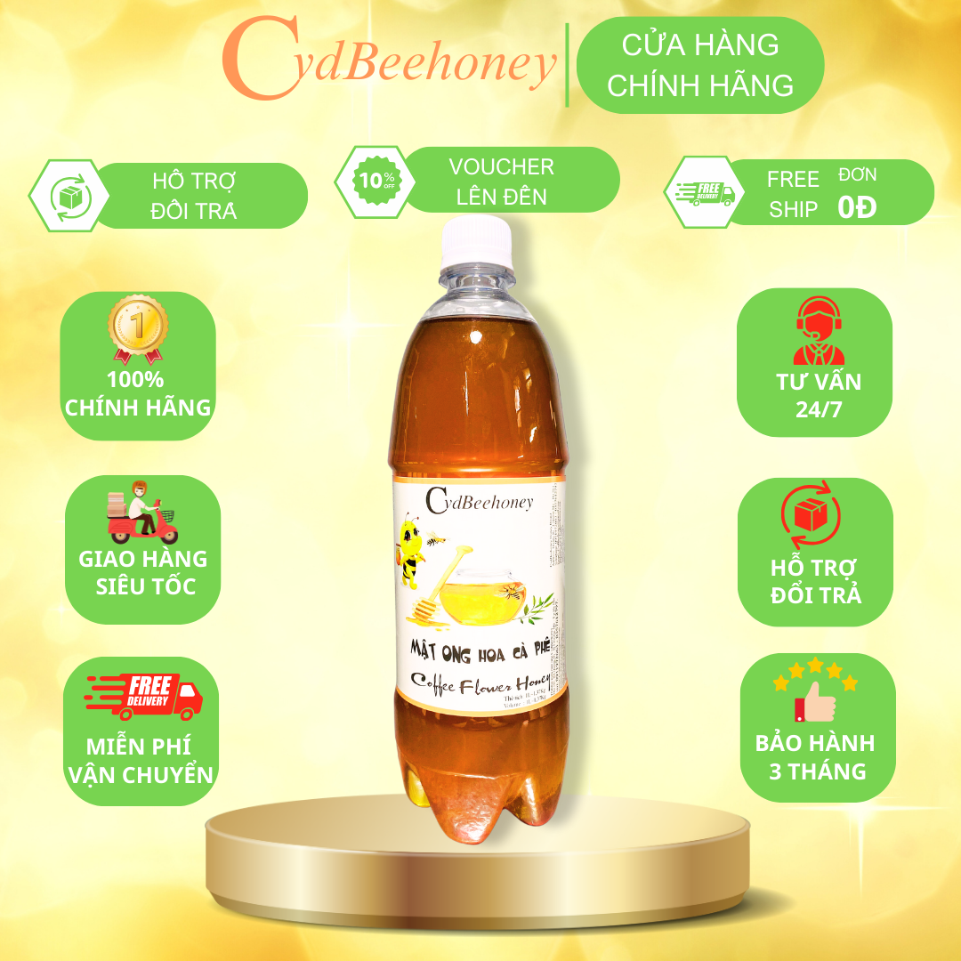 Mật ong hoa cafe 1L Cvdbeehoney