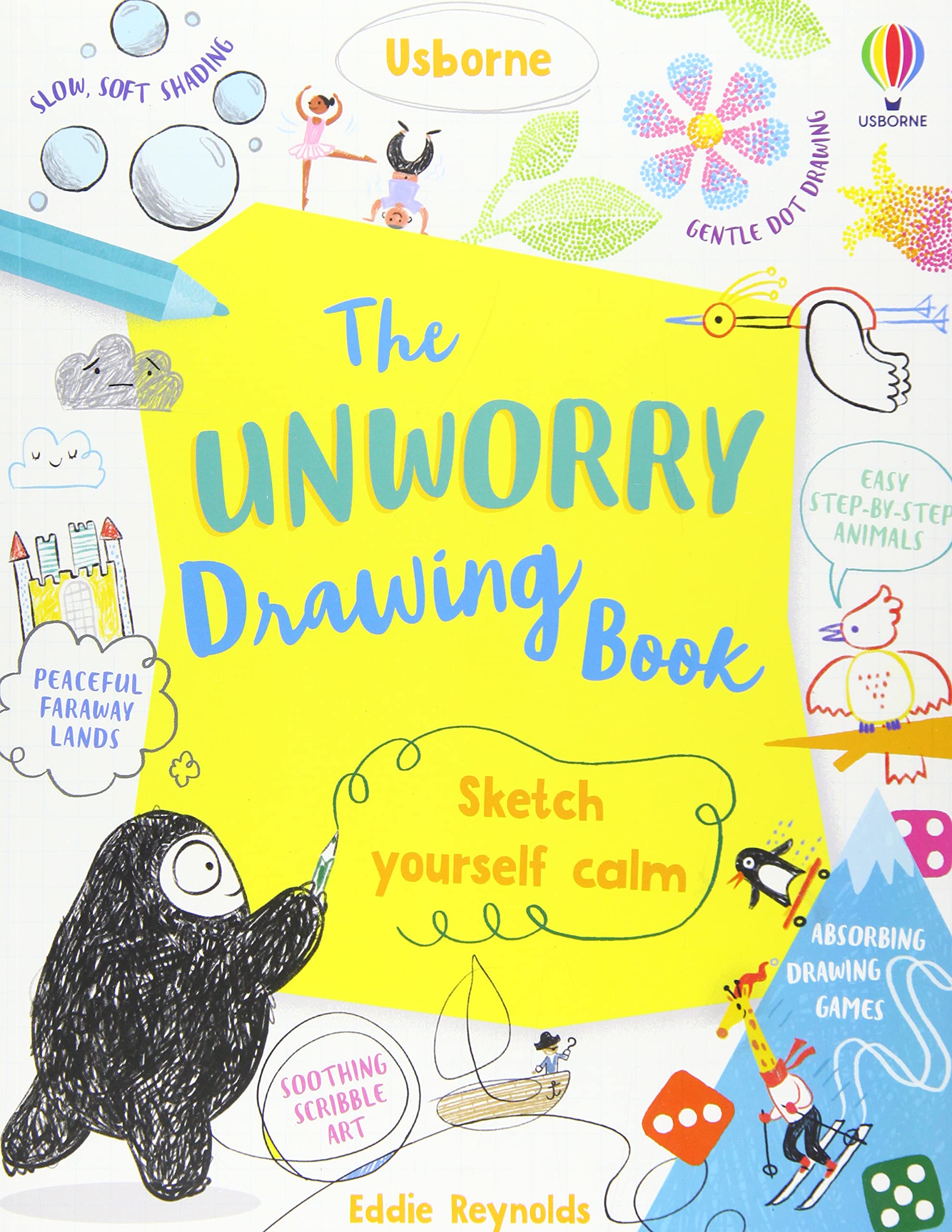Sách tô vẽ tiếng Anh: The Unworry Drawing Book