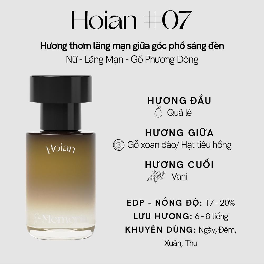 Nước Hoa De Memoria 30ml .#07 Hoian