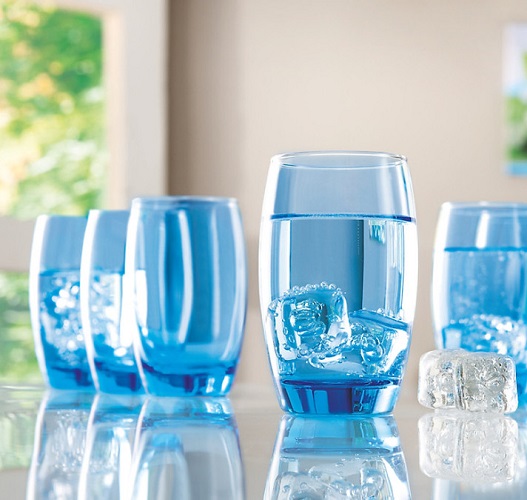Ly Thủy Tinh Salto Ice Blue Hi Ball 350ml | Thủy Tinh Màu Cao Cấp