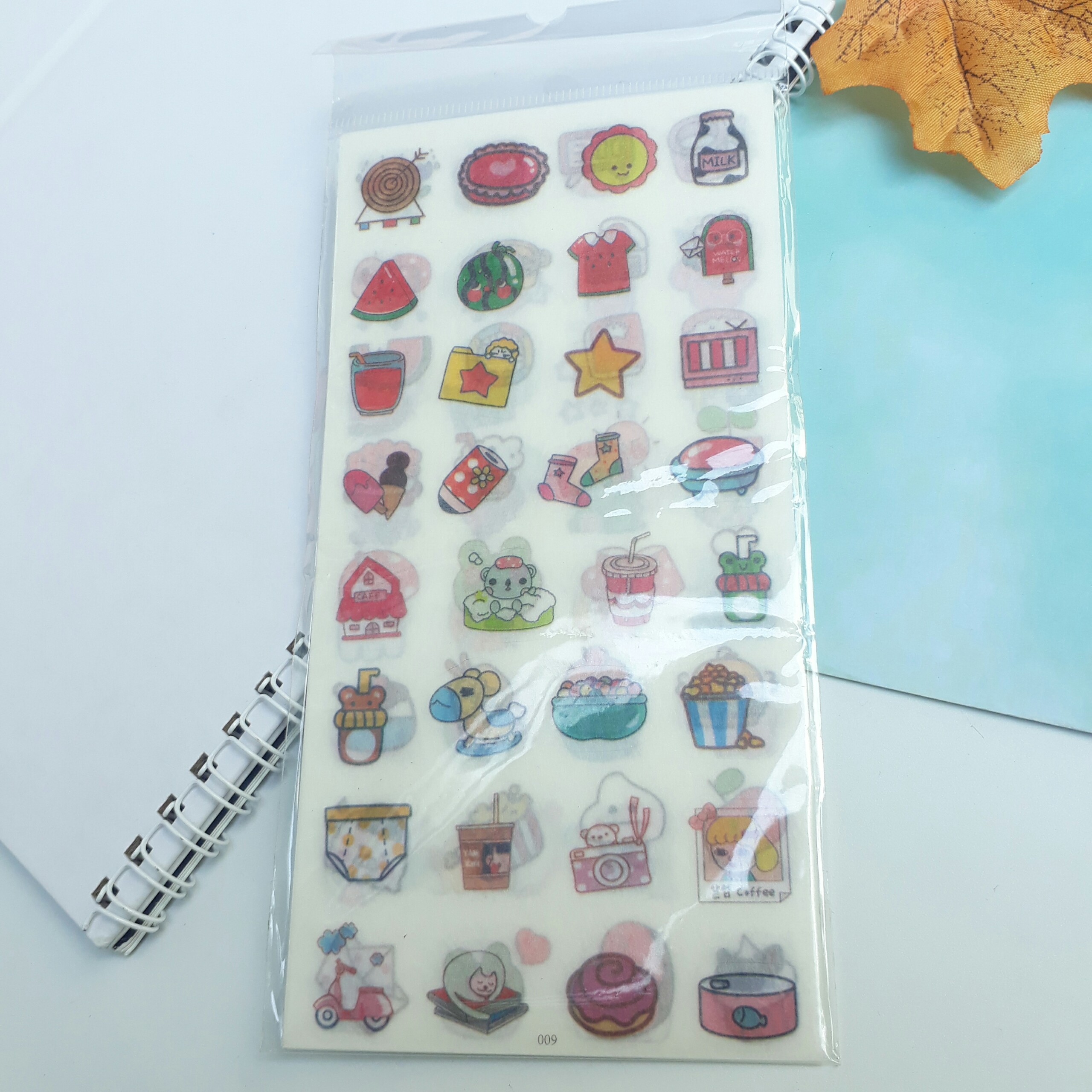 Bộ 6 Miếng Sticker Đồ Vật Đáng Yêu