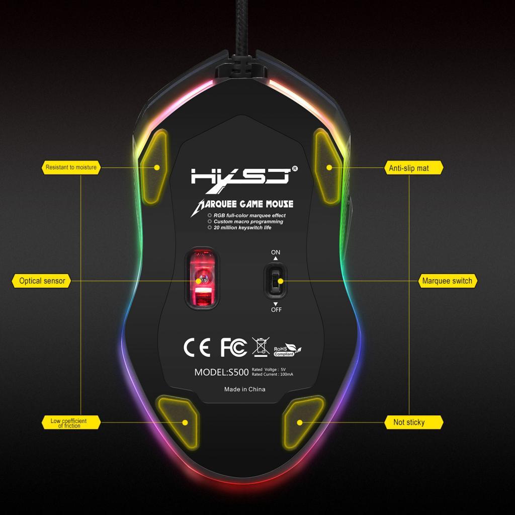 Professional 6Button USB Wired Gaming Mouse Laptop Mice Ergonomics