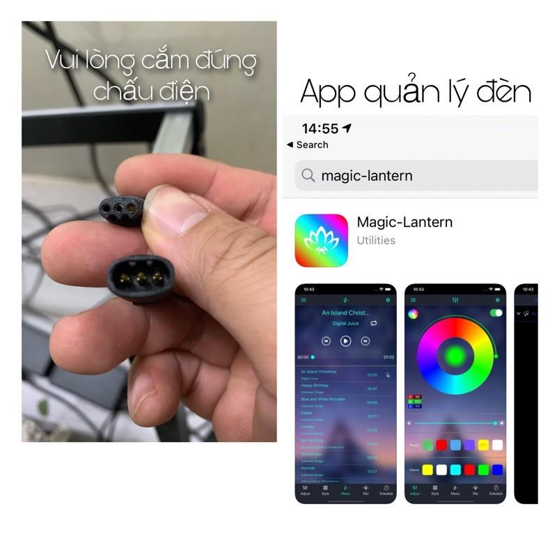 Đèn Led Wall treo tường trang trí phòng ngủ phòng khách phòng làm việc L06 quản lý qua app điện thoại