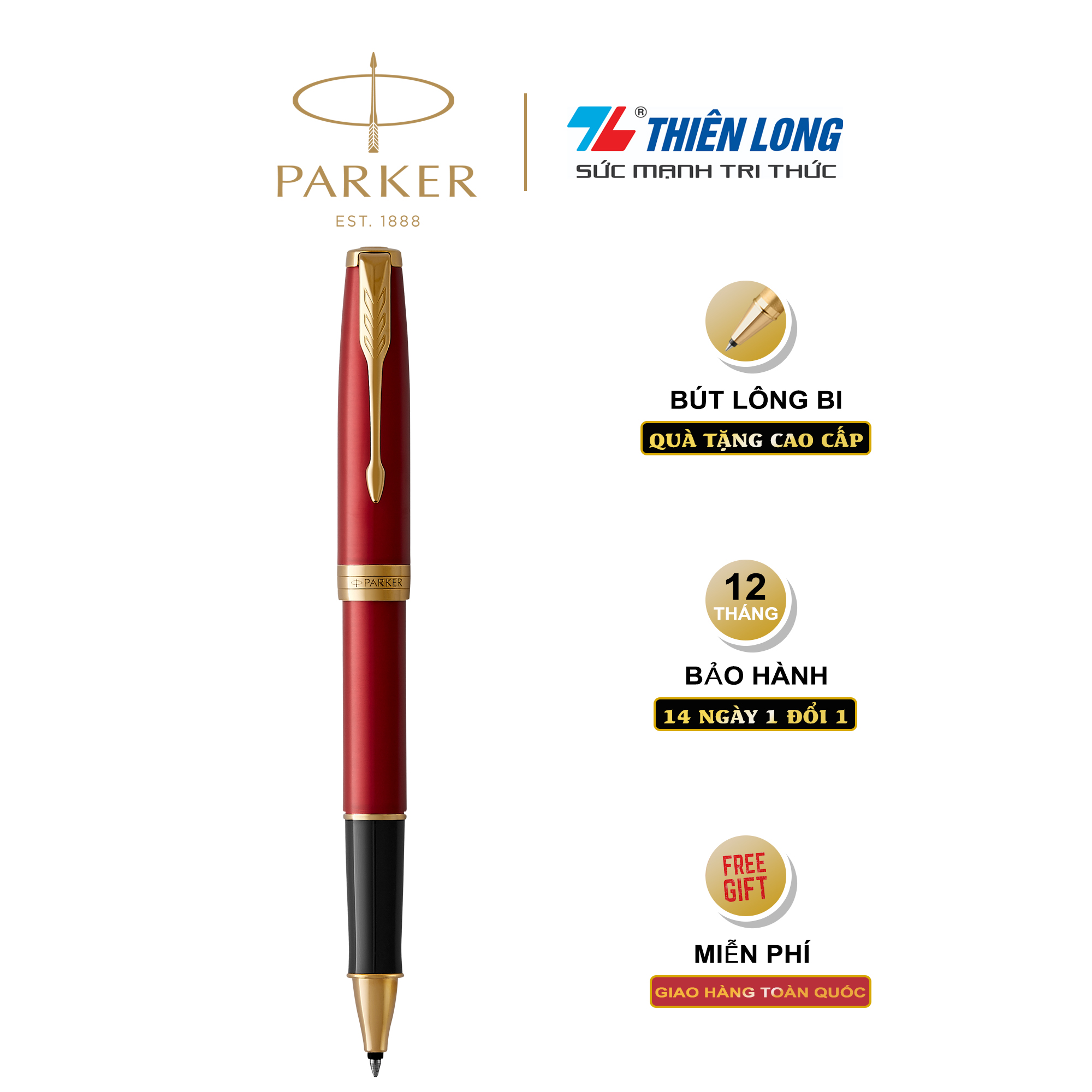 Bút lông bi cao cấp Parker Sonnet Gold Trims SON GT TB-2119782