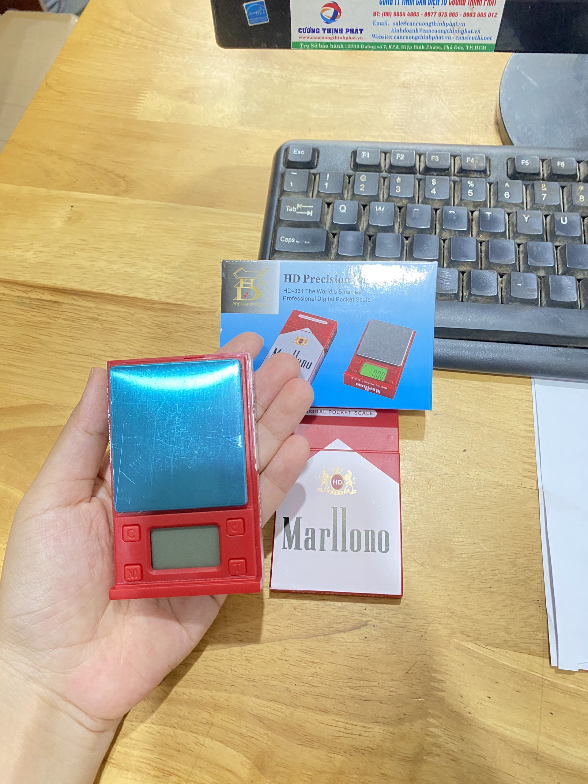 Cân tiểu ly Điện Tử 600g giá rẻ Cân tiểu ly Marllono 600g Model Marllono 600g/0.01g