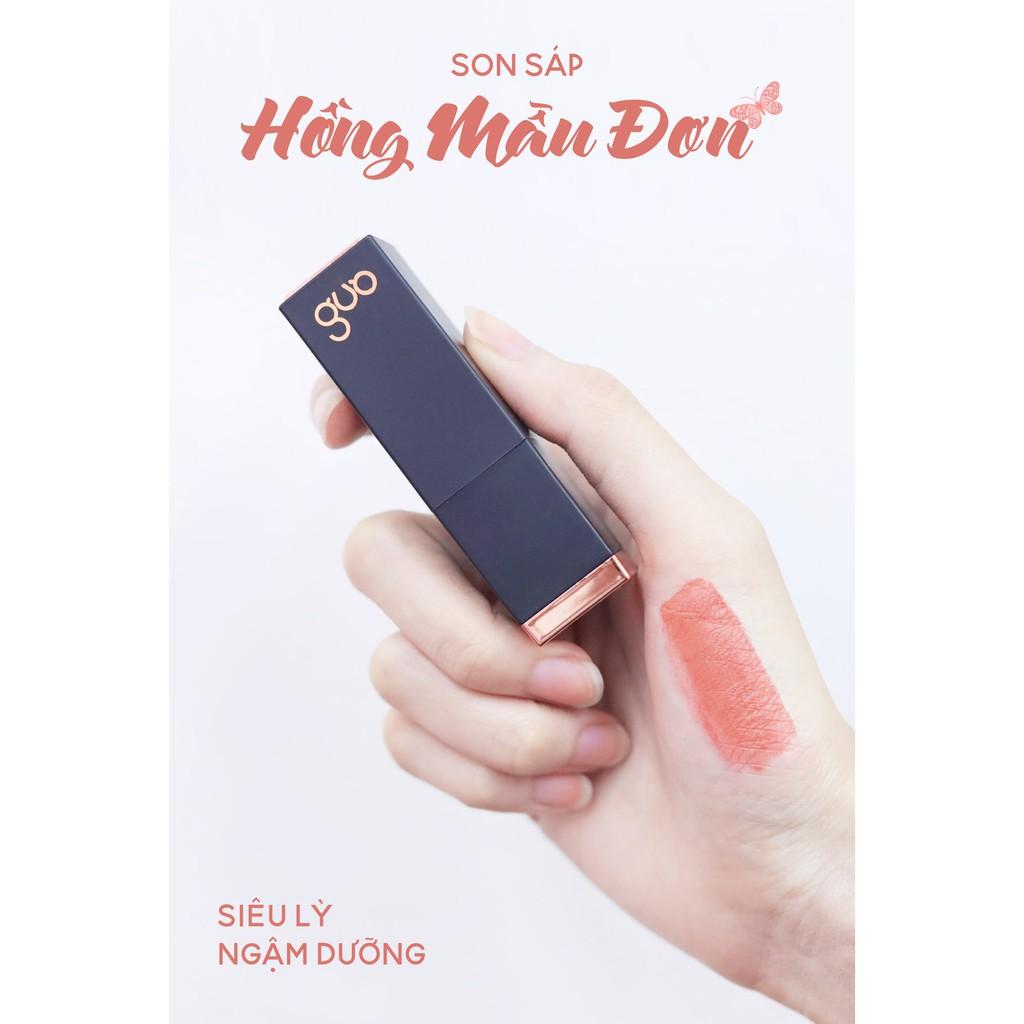 Son Sáp Lỳ Hồng Mẫu Đơn GUO - True Matte Lipstick GUO 5gr